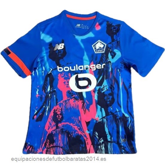 Nuevo Tailandia Cuarta Camiseta Lille 23/24 Azul Baratas